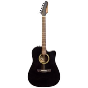 Violão Tagima Swell BK Deluxe Folk Aço Preto C/ Bag