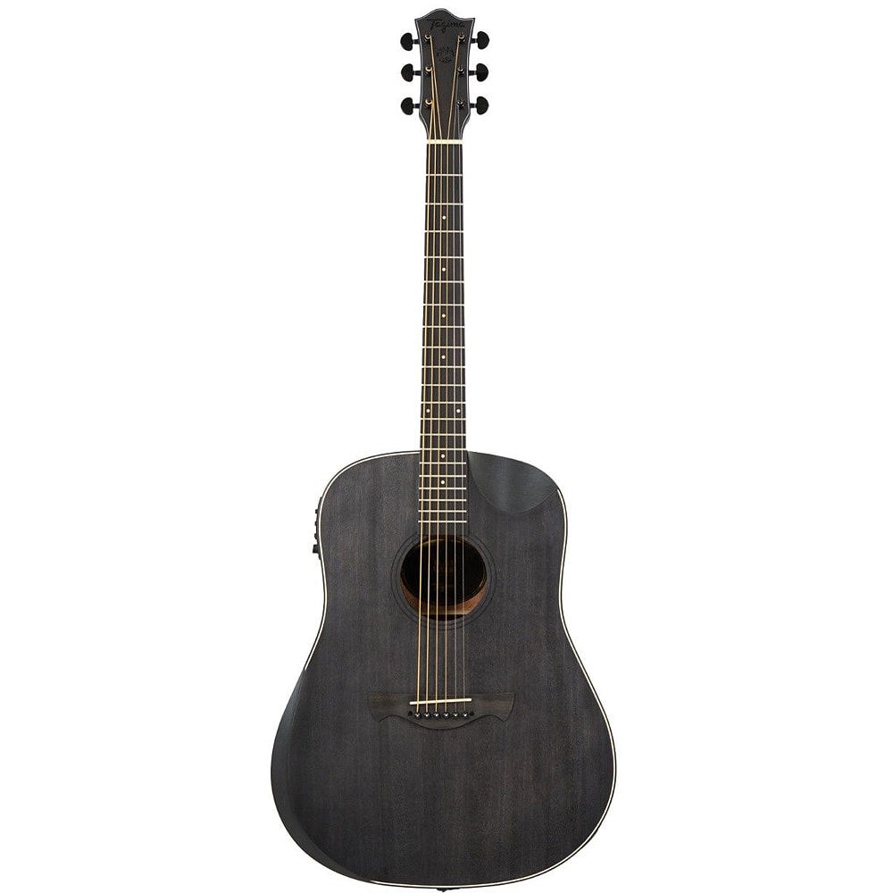 Violão Tagima TBW-300 BK Black Wood Series Preto Fosco Eletroacústico Folk Half Cutaway Aço