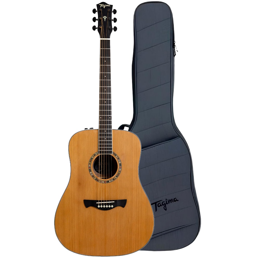 Violão Tagima TLM100 NT Natural Tulum Series Eletroacústico C/ Bag