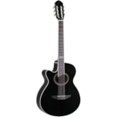 Produto Violão Tagima Vegas BK LH America Series Mini Jumbo De Nylon C/ Afinador Preto Canhoto