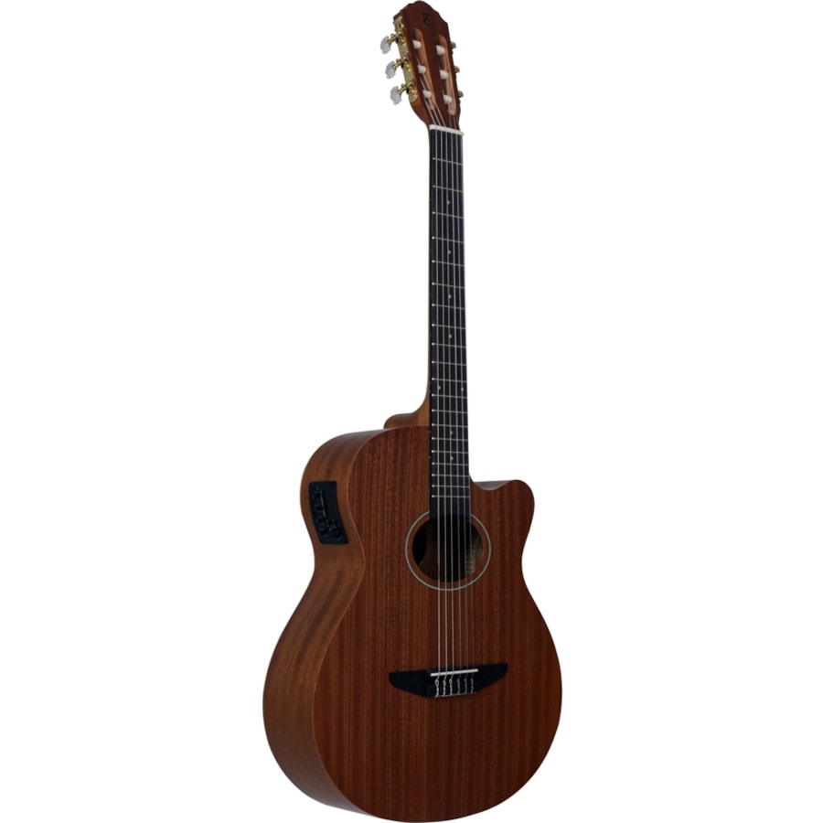 Violão Tagima Vegas Mahogany Mahogany Series Mini Jumbo De Nylon C/ Afinador Mahogany