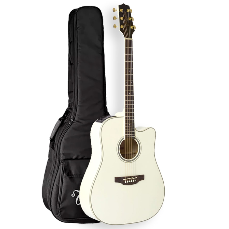 Violão Takamine GD37CE PW Pearl White Pré TP-3G