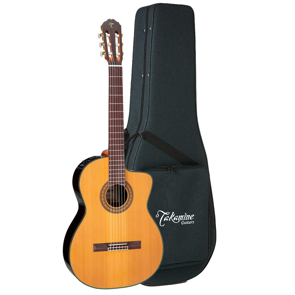 Violão Takamine Japonês EC132SCN NAT Natural Eletroacústico Nylon C/ Case