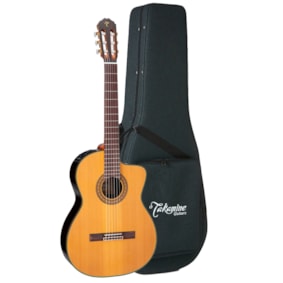 Violão Takamine Japonês EC132SCN NAT Natural Eletroacústico Nylon C/ Case