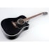 Violão Takamine Japonês EF341SC BK Preto Eletroacústico Aço C/ Semi Case