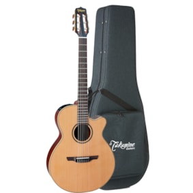 Violão Takamine Japonês P3FC NS Natural Satin Eletroacústico Nylon C/ Semi Case