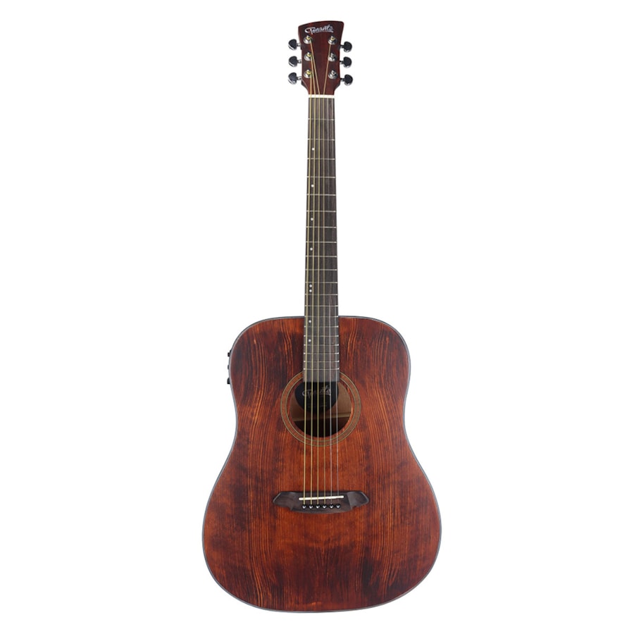 Violão Tonante VGAC1954DW41 Linha Coral Folk 41" de Aço Dark Wood C/ Afinador e Tampo Sólido