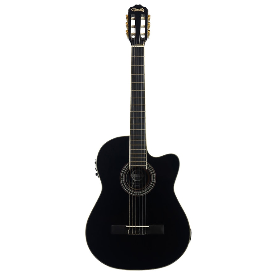 Violão Tonante VTLSC1954P Linha Lorenzzo Flat 39" de Nylon Preto C/ Afinador Violão Tonante VTLSC1954P Linha Lorenzzo Flat 39" de Nylon Preto C/ Afinador
