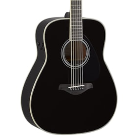 Violão Yamaha FG-TA BK TransAcoustic Series Folk de Aço C/ Pré SYSTEM70 Preto C/ Efeitos