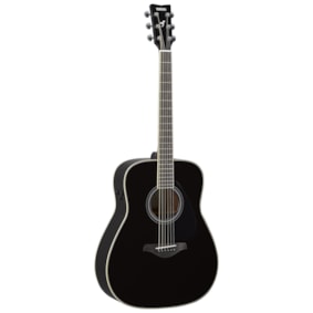 Violão Yamaha FG-TA BK TransAcoustic Series Folk de Aço C/ Pré SYSTEM70 Preto C/ Efeitos