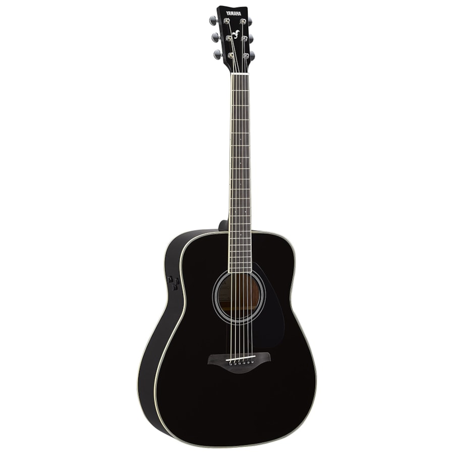 Violão Yamaha FG-TA BK TransAcoustic Series Folk de Aço C/ Pré SYSTEM70 Preto C/ Efeitos