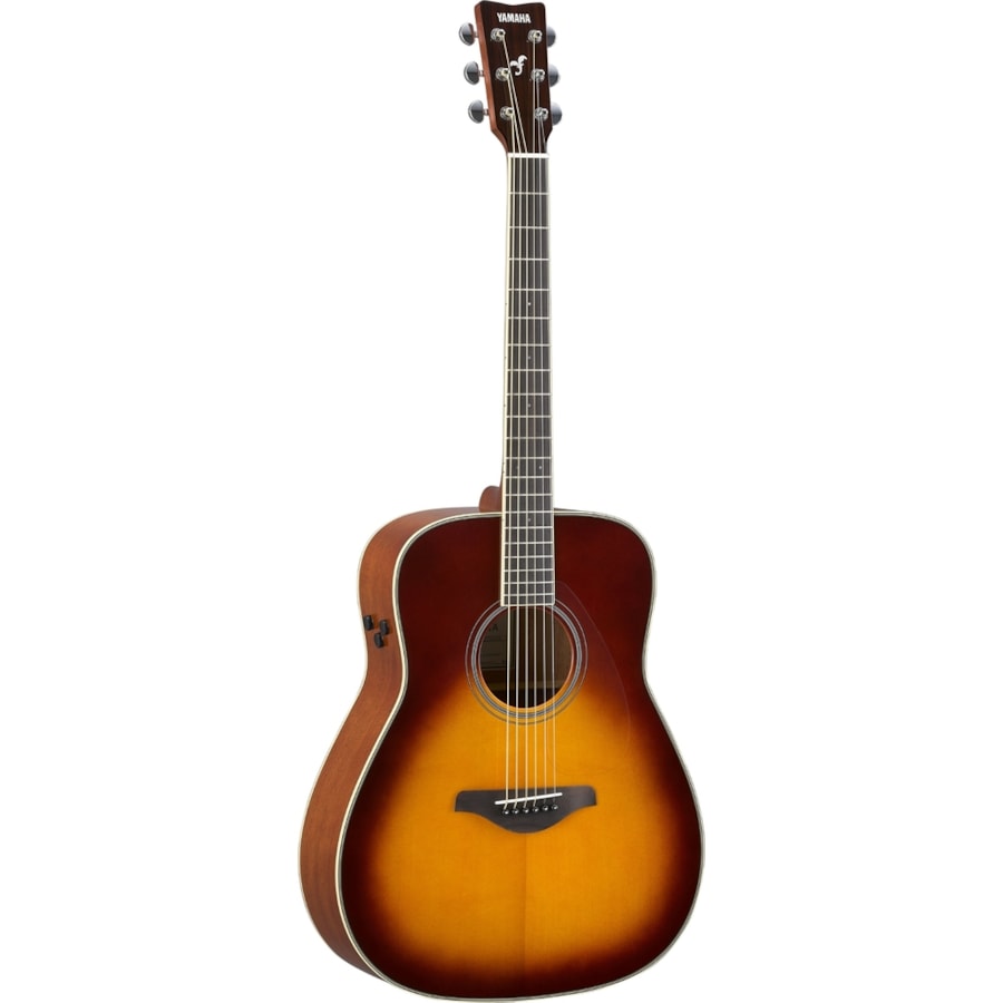 Violão Yamaha FG-TA BS TransAcoustic Series Folk de Aço C/ Pré SYSTEM70 TransAcoustic Brown Sunburst C/ Efeitos