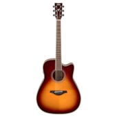 Produto Violão Yamaha FGC-TA BS TransAcoustic Series Folk de Aço Brown Sunburst Com Pré SYSTEM70 C/ Efeitos