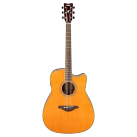 Violão Yamaha FGC-TA VT TransAcoustic Folk de Aço Vintage Tint com Pré SYSTEM70 C/ Efeitos