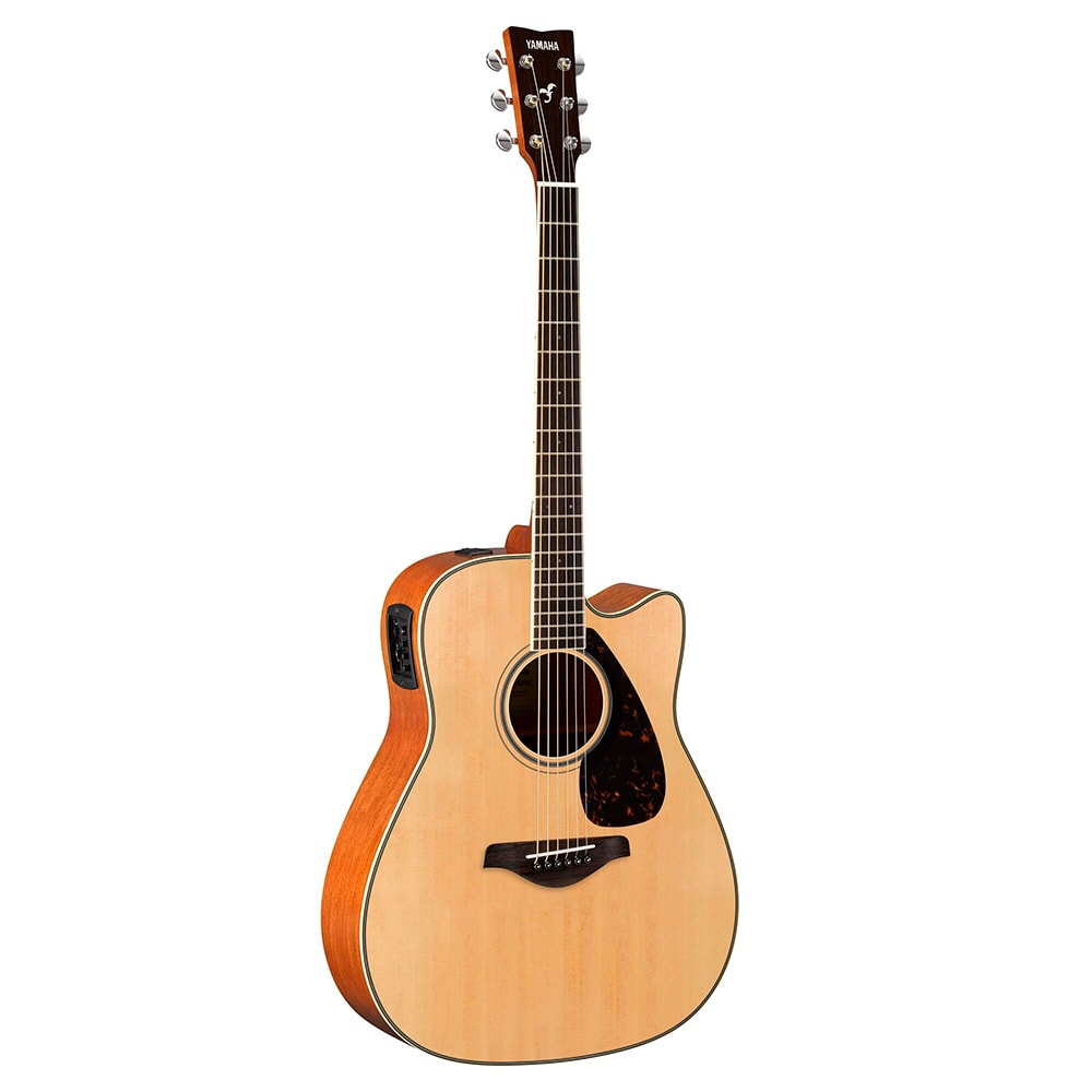 Violão Yamaha FGX820C NAT Natural FG Series Eletroacústico Folk Aço