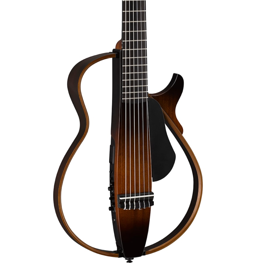 Violão Yamaha SLG200N TBS Tobacco Brown Sunburst Eletroacústico Silent Nylon C/ Bag Violão Yamaha SLG200N TBS Tobacco Brown Sunburst Eletroacústico Silent Nylon C/ Bag